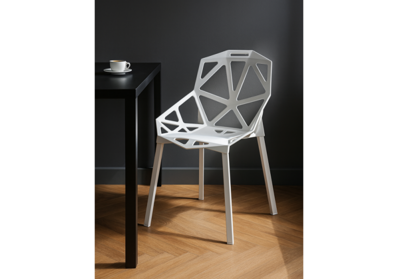 Пластиковый стул One PC-015 белый (55x56x80)