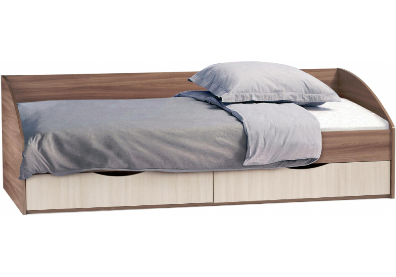 Кровать Классика шимо темный / шимо светлый (95x). 